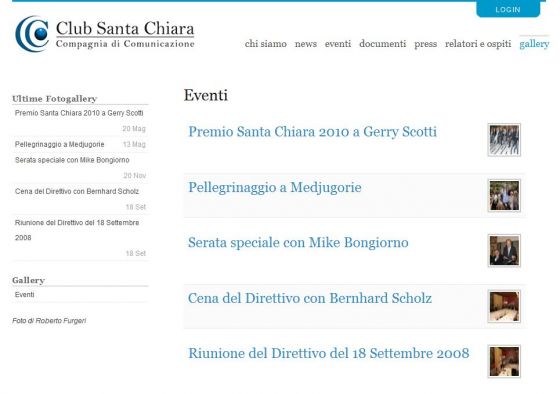 Club Santa Chiara Prenotazioni e pagamenti
