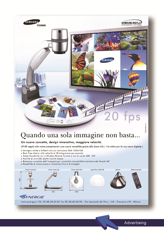 Pubblicità stampa Samsung