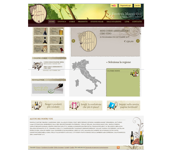 Restyling e sviluppo sito Enoteca Maggiolini e-commerce
