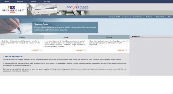 Securegate - Cms personalizzato