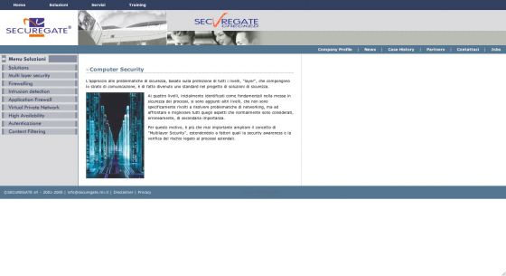 Securegate - Cms personalizzato