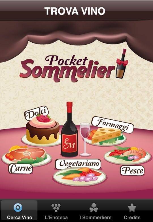 Pocket Sommelier. Un sommelier sempre disponibile per suggerire il vino adatto.