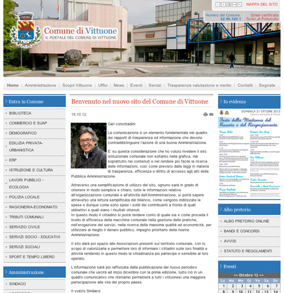 Online il nuovo sito del Comune di Vittuone